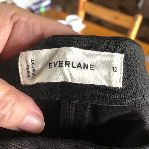 Everlane Bi-Stretch High Rise Straight Work Pants Side Zip - 12 - Picture 12 of 13